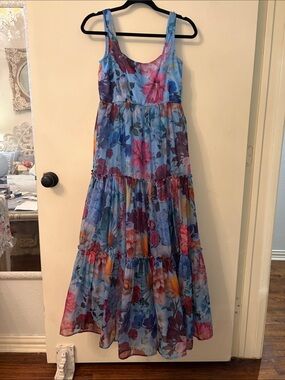 Audrey Parks for Francesca’s Floral Tiered Maxi Dress